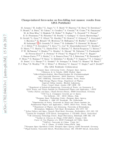 Charge-induced force-noise on free-falling test masses: results from