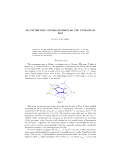 ON INTEGRABLE GENERALIZATIONS OF THE PENTAGRAM MAP