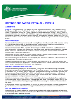 Asbestos fact sheet