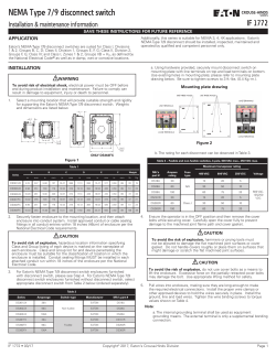 NEMA Type 7/9 Disconnect Switch