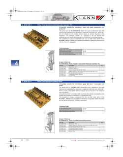 (130) KL-0039-930 H Press Tool Set (short) with Hydraulic Cylinder