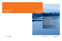 Perception of contaminants, participation in hunting and