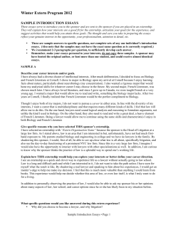 Sample Introduction Essays