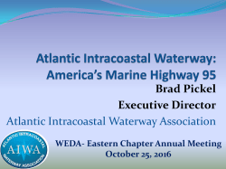 Atlantic Intracoastal Waterway &ndash; America`s Marine Highway 95