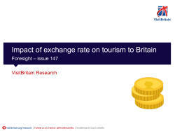 the impact of the exchange rate on likelihood to visit Britain