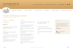 Stand Up Working Lunches