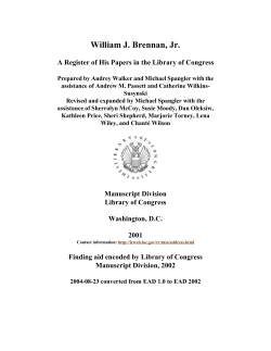 Papers of William J. Brennan