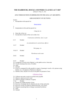 the harbours, docks and piers clauses act 1847