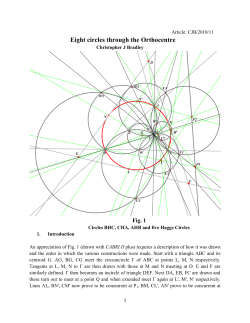 Eight circles through the Orthocentre