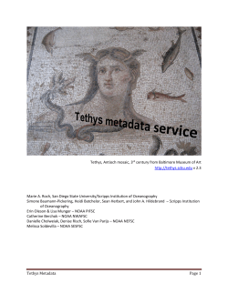 Tethys Metadata Page 1 Tethys, Antioch mosaic, 3rd century from