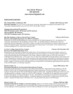 Michele M - St. Clare`s College