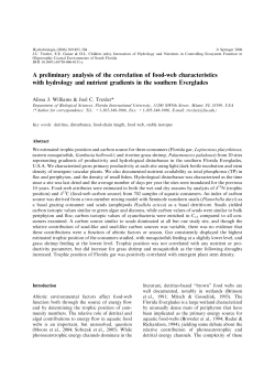 A preliminary analysis of the correlation of food