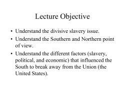 Lecture Objective