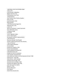 MATERIAL FOR THE SECOND EXAM 1763