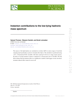 PoS(Lattice 2012)256