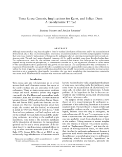 Terra Rossa Genesis, Implications for Karst, and Eolian Dust: A