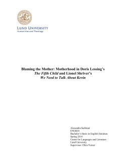 Blaming the Mother: Motherhood in Doris Lessing`s The Fifth Child