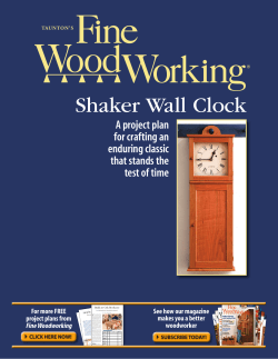 Shaker Wall Clock