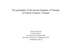 The Geography of the Ancient Kingdom of Champa in Central