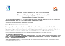 Fees and Charges Complete list 2014-15