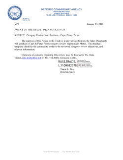 Category Review Notification &ndash; Cups, Plates, Picnic