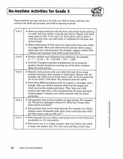 Do Anytime Activities for Grade 3