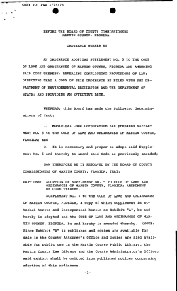 Ordinance No. 85