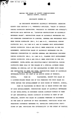 Ordinance No. 82