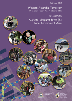Population forecasts for Augusta-Margaret River (S) 2006 to 2026