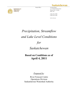 Precipitation, Streamflow and Lake Level Conditions