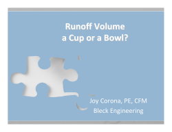 4D_Runoff Volume - a Cup or a Bowl