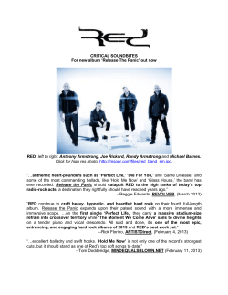 CRITICAL SOUNDBITES For new album `Release The Panic` out