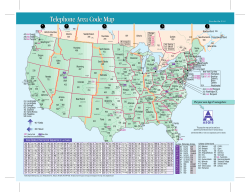 Area Code Map PrintV