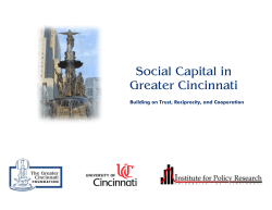 Social Trust - University of Cincinnati