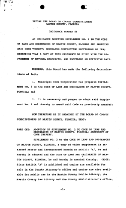 Ordinance No. 55
