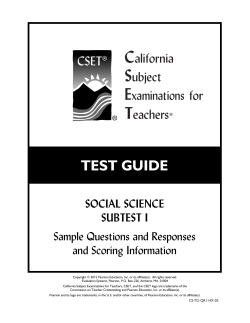 test guide - CTC Exams