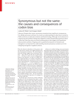 Synonymous but not the same: the causes and consequences of