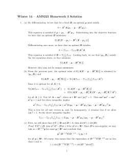 Winter 14 – AMS225 Homework 3 Solution