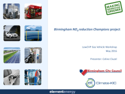 Birmingham LPG Taxi Project - Low Carbon Vehicle Partnership