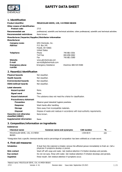 safety data sheet