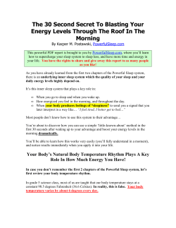 The 30 Second Secret To Blasting Your Energy Levels Through The