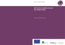 UK Tourism Satellite Account - First Step Project