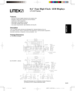 0.6" Four Digit Clock LED Displays