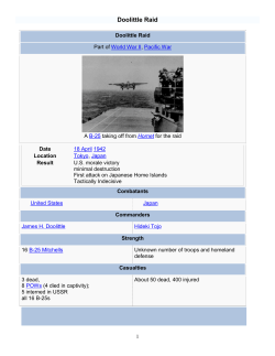 Doolittle Raid - My Complete Aviation Database