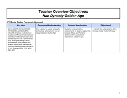 Han Dynasty Golden Age - South Lewis Central School