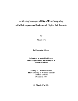 Achieving Interoperability of Pen Computing with Heterogeneous