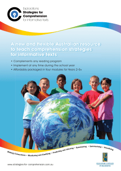 A new and flexible Australian resource to teach comprehension
