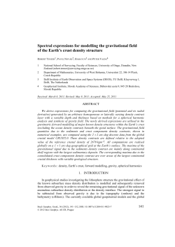 Spectral expressions for modelling the gravitational field of the