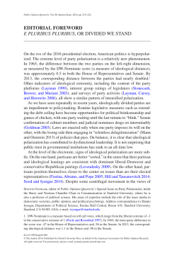 E Pluribus Pluribus, or Divided We Stand