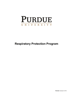 Purdue University Respiratory Protection Program